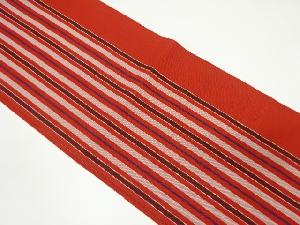 リサイクル　縞模様織り出し八寸帯